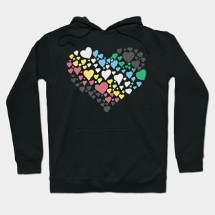 Disability pride flag heart Hoodie